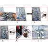 4 Juegos Botones Desmontables Hebillas de Repuesto Hebillas Cintura Delgada Extensor de Cintura para Pantalones DIY para Hombres Mujeres