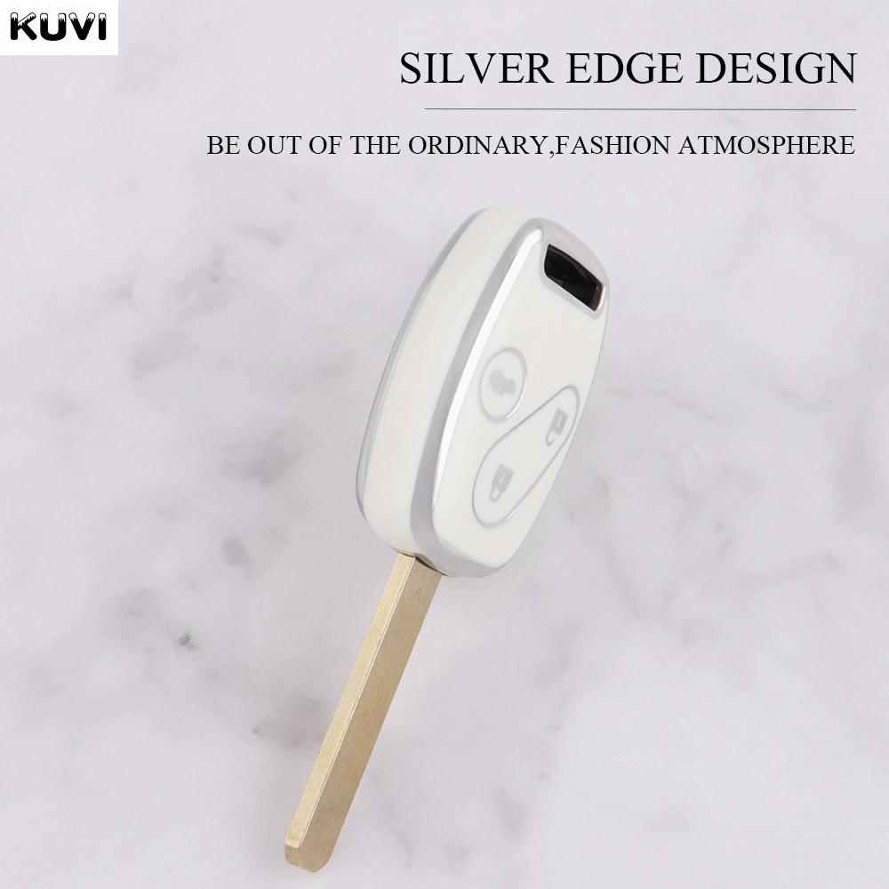 Fashion Tpu Car Remote Key Case Cover Shell For Honda Accord Civic Crv Cr-V Pilot Insight Ridgeline Protector Fob Accessories