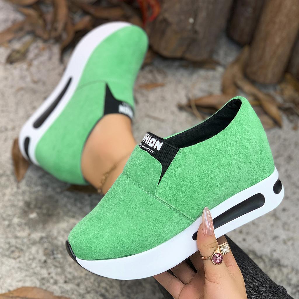 Women Platform Sneakers Designer Slip-on Wedges Shoes for Women Casual Tennis Sports Shoes Female Fashion Comfortable Sneakers