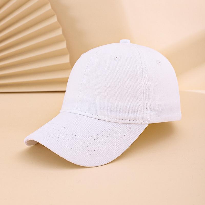Cross-border Solid Color Glossy Washed Cotton Baseball Cap, Soft Top Adjustable Baseball Cap, Couple Style Fashionable Matching