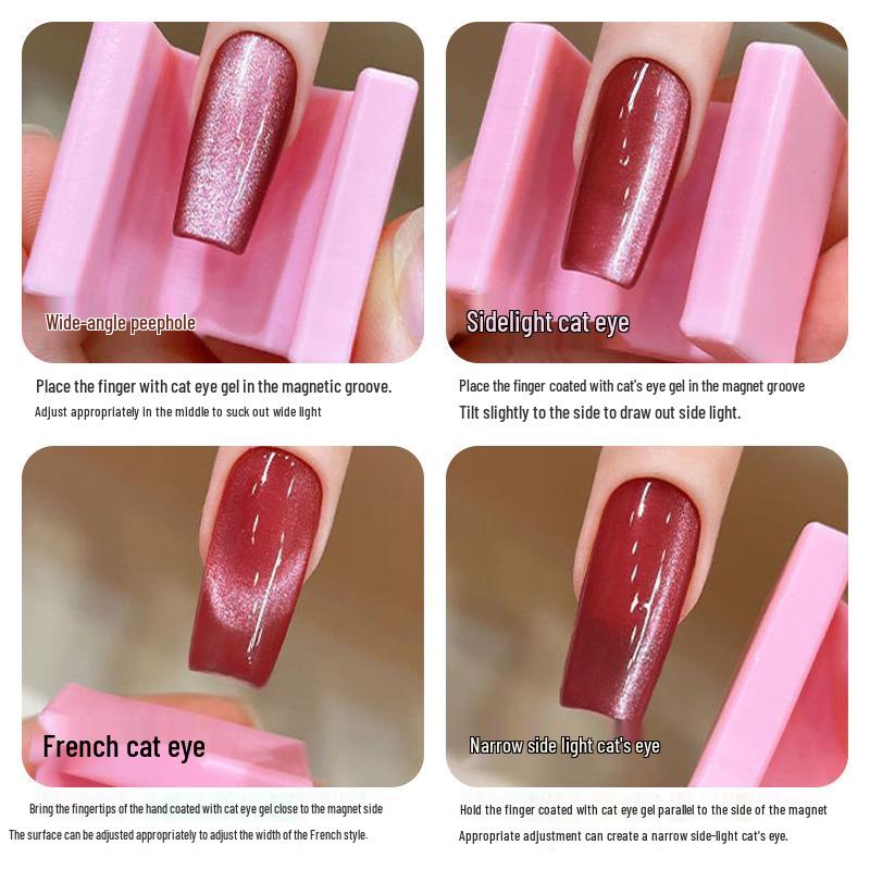 5D Cat Eye Nail Art Magnetic Tool - Strong U-Shaped Magnet for Cat Eye Gel