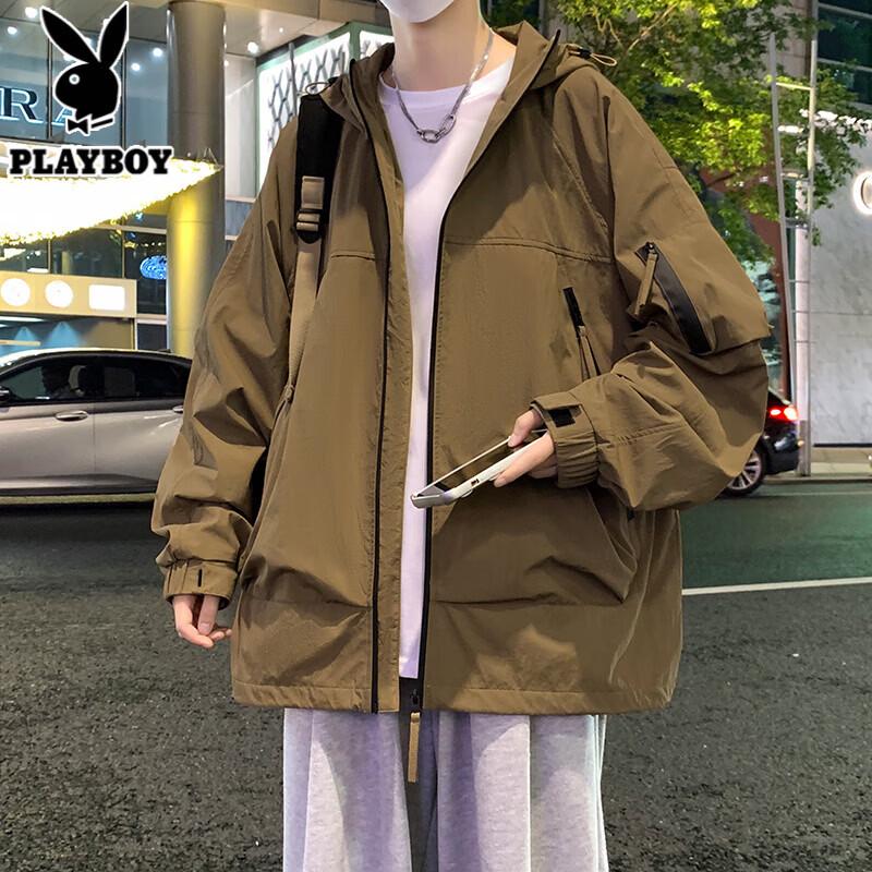 PLAYBOY 2026 Spring Unisex Casual Hooded Jacket S