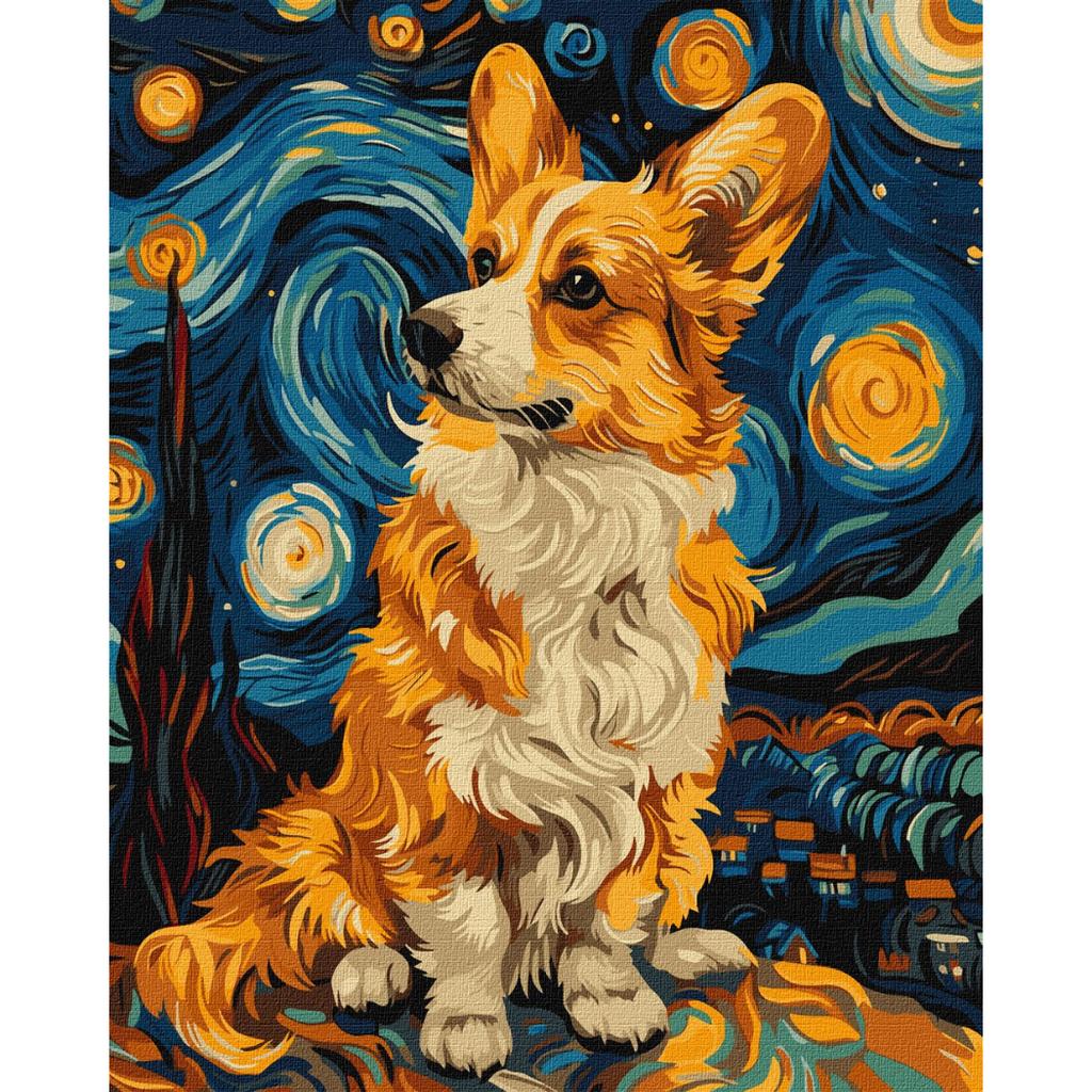 Malowanie Po Numerach Z Ramą Obrazy Do Malowania - Magiczny Korgi 40X50 Cm