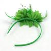 1PC Flower Headpiece Glam Cocktail Tea Party Hair Accessories Feather Headband 10 Colors Feather Fascinators for Women & Girls