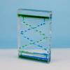 Plastic Casing Dynamic Slime Flow Timer Square Two-color Sandglass Timer  Birthday Gift