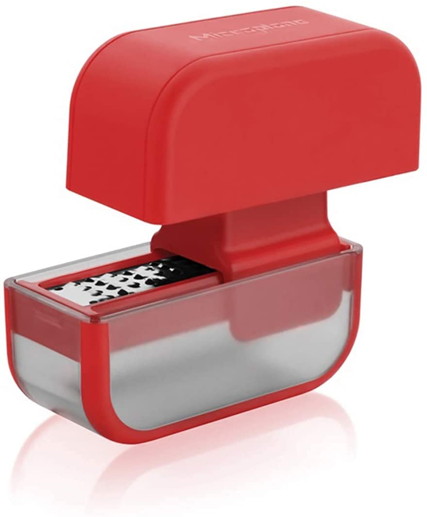 

Microplane Garlic Cutter Slicer Authentic & Set, Red, красный