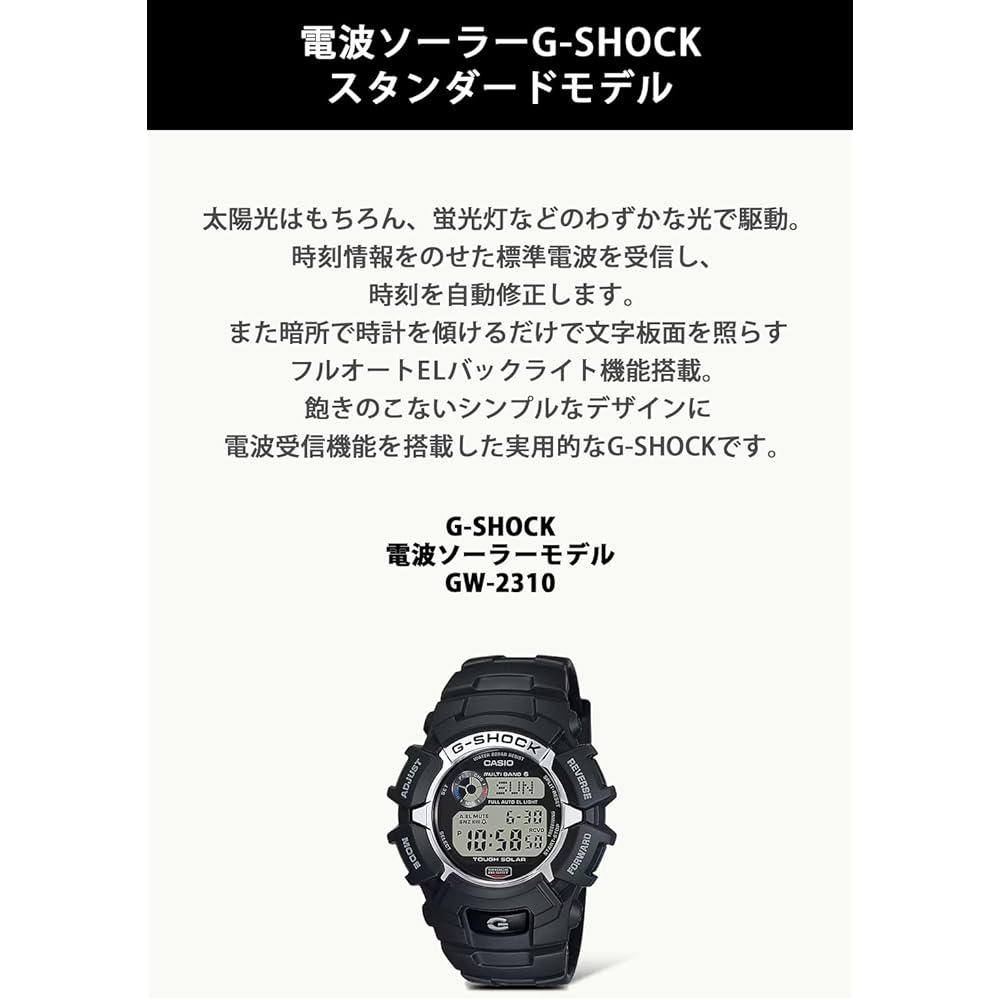 Casio G-Shock GW-2310-1JF Men's Solar Radio-Controlled Watch Black