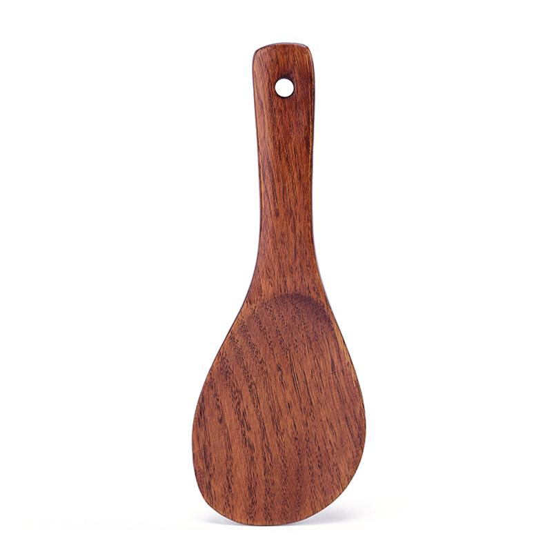 1 buc Spatulă de bucătărie din lemn Spatulă din lemn Lingură de orez din lemn Spatulă lungă din lemn Lopată pentru clătite din lemn Paletă de orez din lemn Lingură de servire Ustensile de gătit