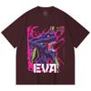 230 Gsm 100% Cotton Evangelion V8 Print Unisex Heavy Cotton T Shirt