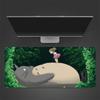 Totoro Cartoon Muismat, Grote Gaming Bureau Mat, Antislip XXL Muismat voor Laptop & Tablet, Mini PC Speelmat met Gestikte Randen