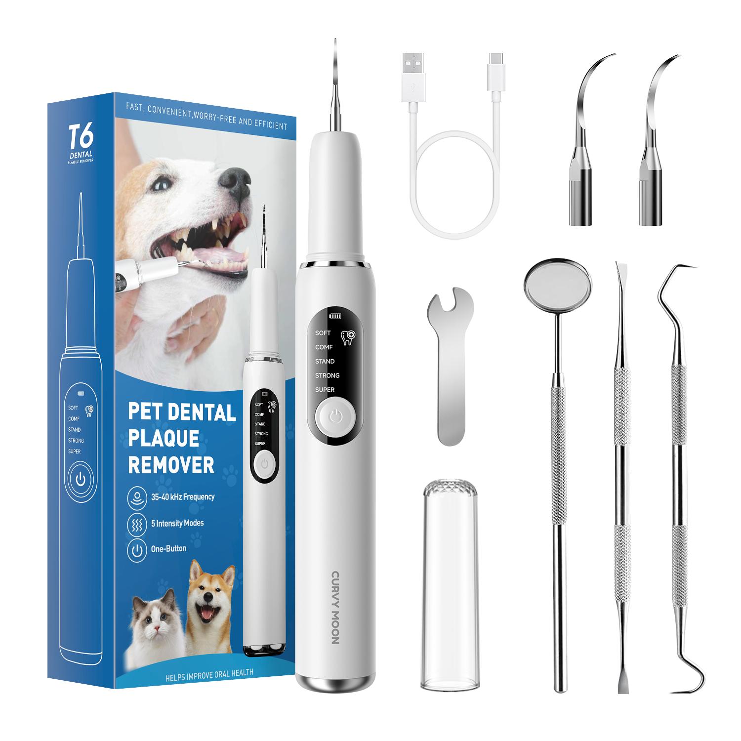 CURVY MOON Ultrasonic Tooth Cleaner Pet