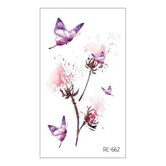 Waterproof Long-lasting Cute Peacock Feather Temporary Tattoo Stickers for Women