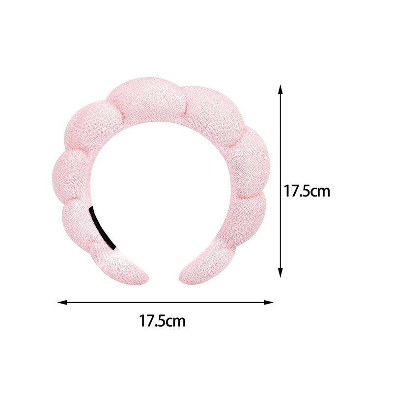 Bubble SpongeHair Band Fashion Women Skincare Makeup Shower Hair Hoop Puffy Hair Hoop Retro Hair Bands Soft Hairband Headwear