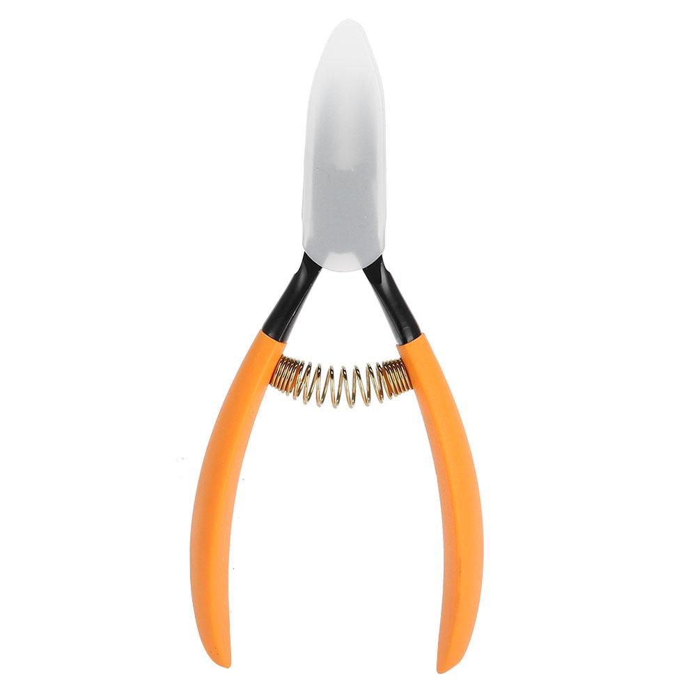 

Stainless Steel Manicure Tool Ingrown Cuticle Toenail Clipper Trimmer Pedicure Care Tool black orange