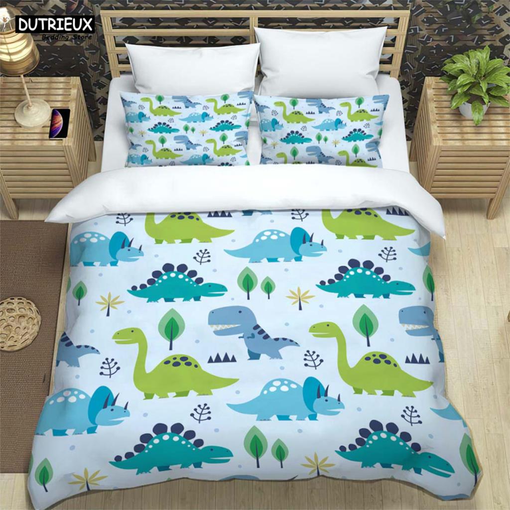 Comforter Cute Dinosaur Ed With Printed Bedding Queen Bedding Set Cute Style Bedding Set Luxury For Children Bedding Set