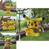 Adorable Pikachu Plush Toy Backpack Keychain Creative Cartoon Doll Gift Accessory
