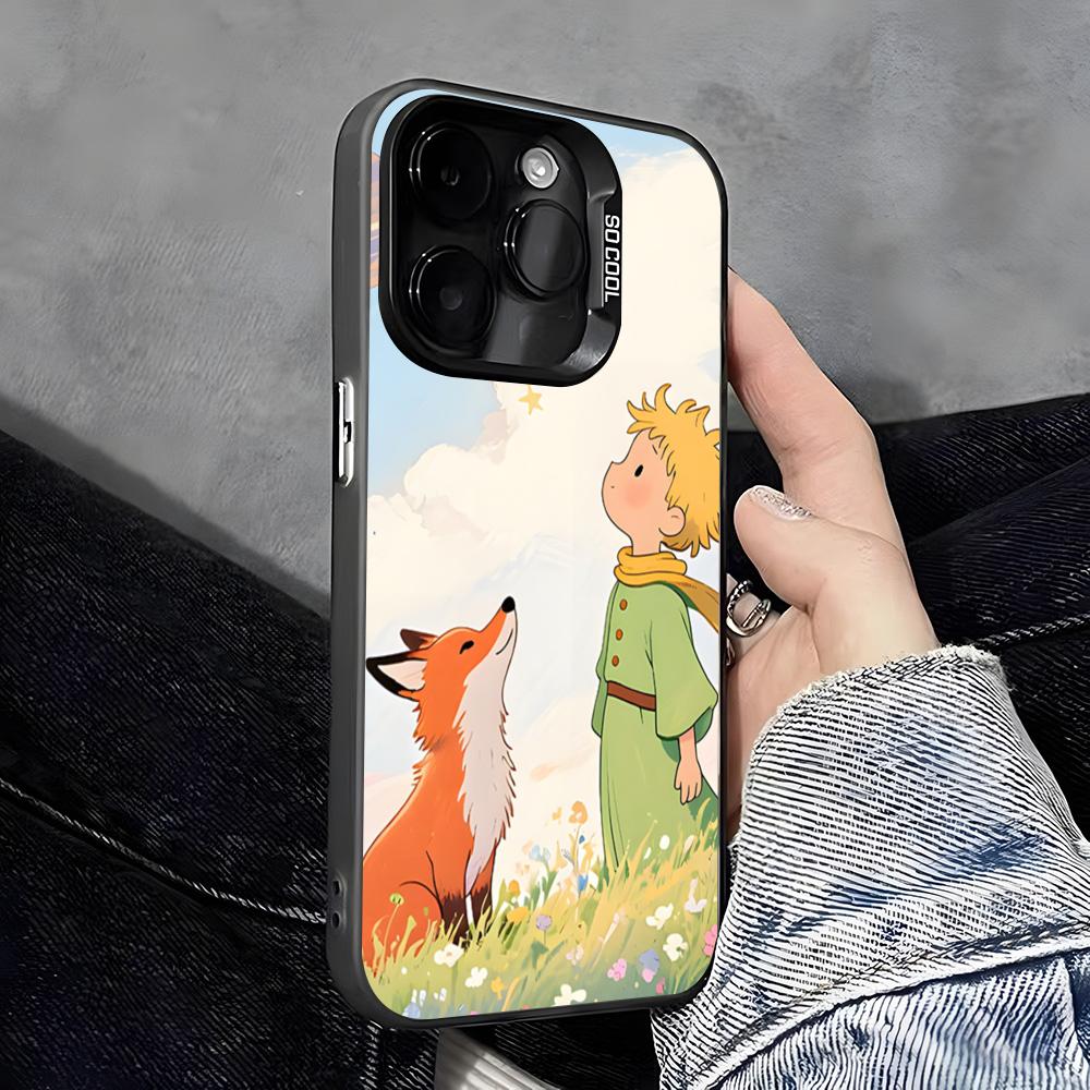 The Little P-Prince Phone Case For IPhone 17 Pro Max 16 Pro Max 15 14 13 11 12 Mini Xs X Xr 7 8 Plus Se Color Silver Cover