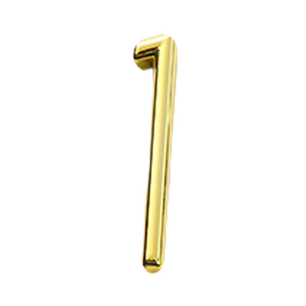 6cm Door Number Sign Creative Self Adhesive Gold Plate Sign 3D ABS Number Stickers Universal
