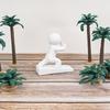 Jijijing Burr-free Doorstop, 3D Printed Stable Door Stop, One-Piece Molding Stopper, Kicking Man Design Doorstop Protects Walls Furniture