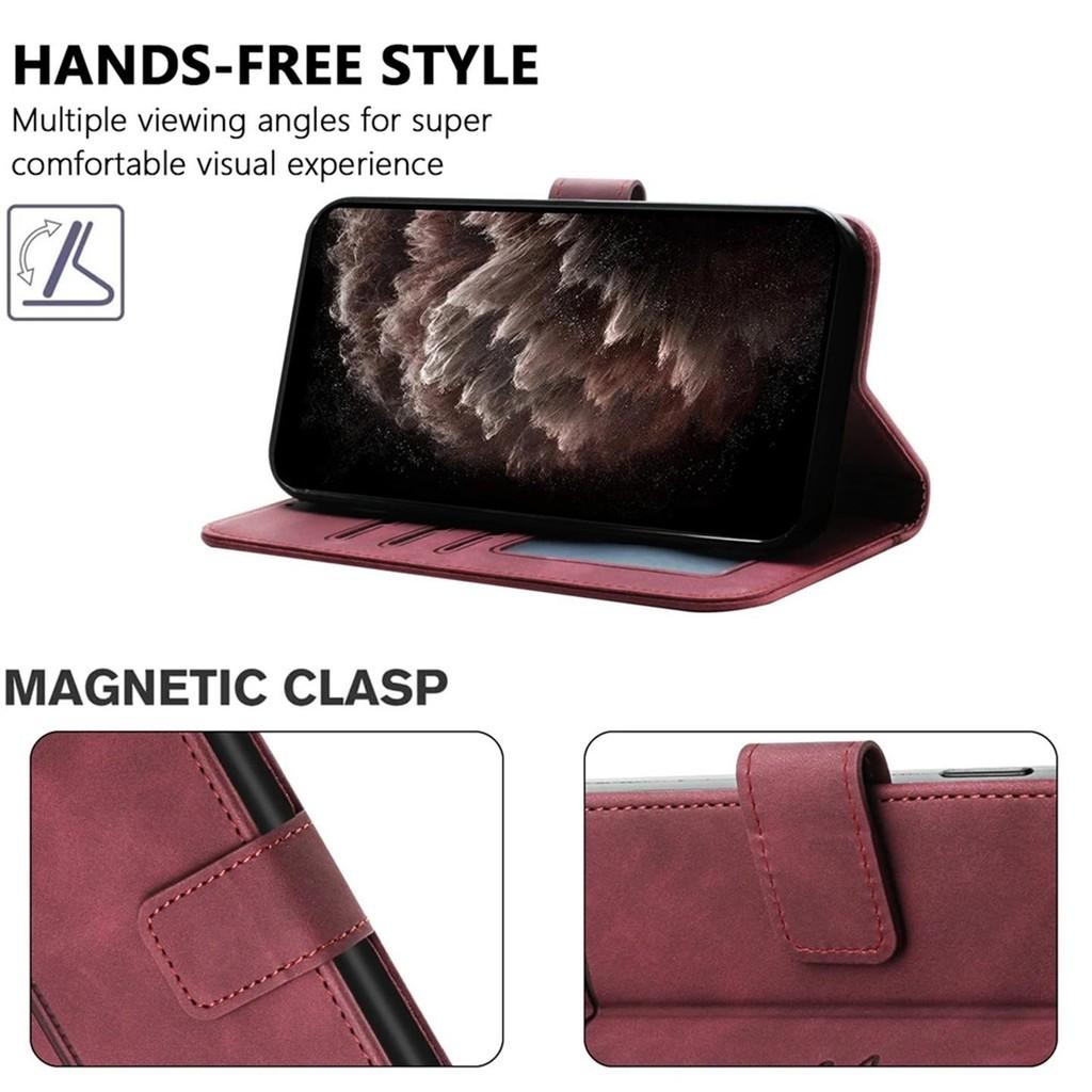 For Samsung Galaxy S8 Leather Phone Case With Card Holder Tpu Pu Business Protective Case With Stand Function