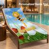 Serviette de plage personnalisée au nom de Bing Bunny Grande serviette douce pour salle de bain intérieure, plage extérieure