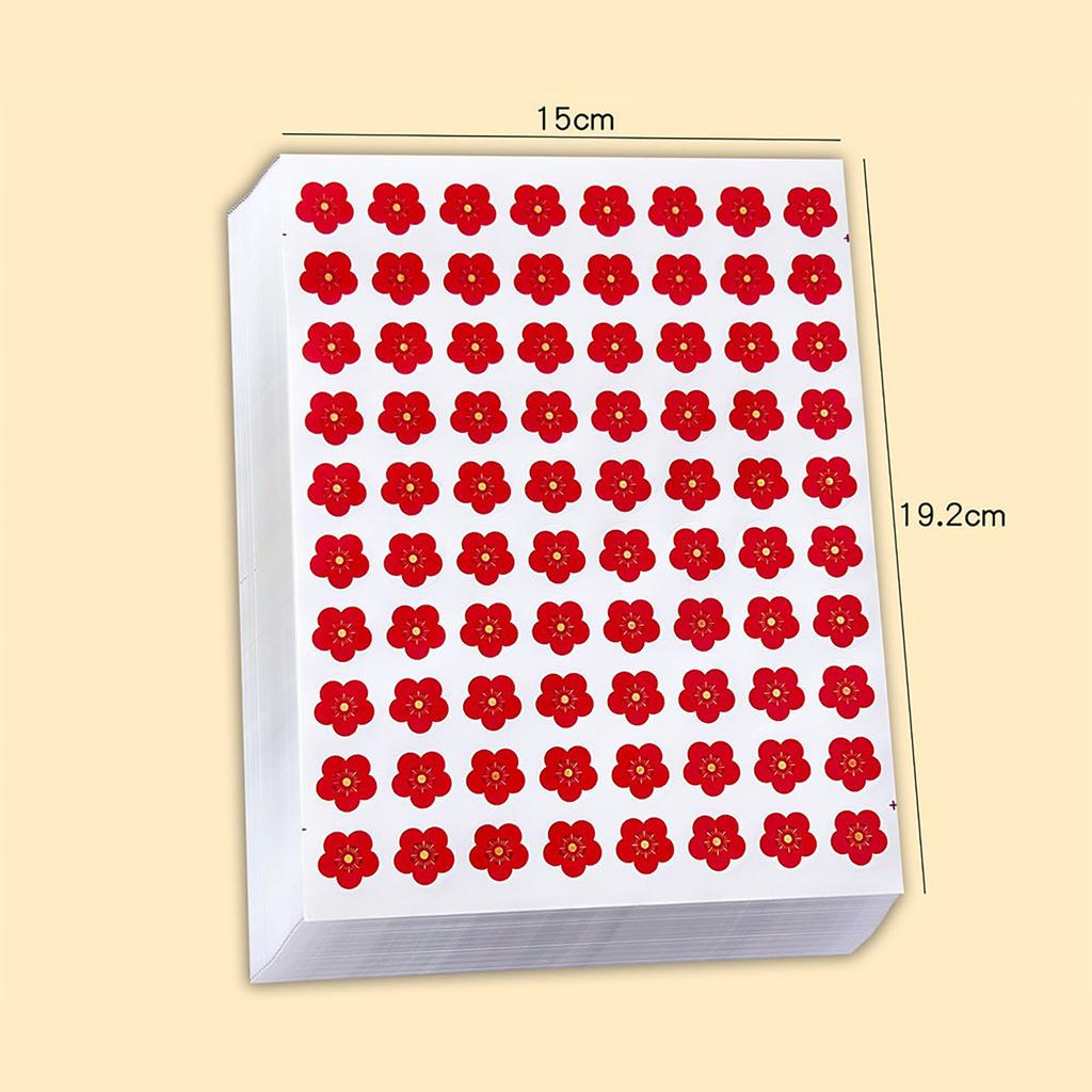 800pcs Reward Stickers Little Red Flowers Reward Stickers Students Self Adhesive Stickers for Kinder