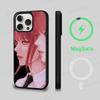 M-makima Anime Phone Case Magnetic Case For IPhone 16 14 13 12 11 15 Pro Max Plus For Magsafe Wireless Charge Cover