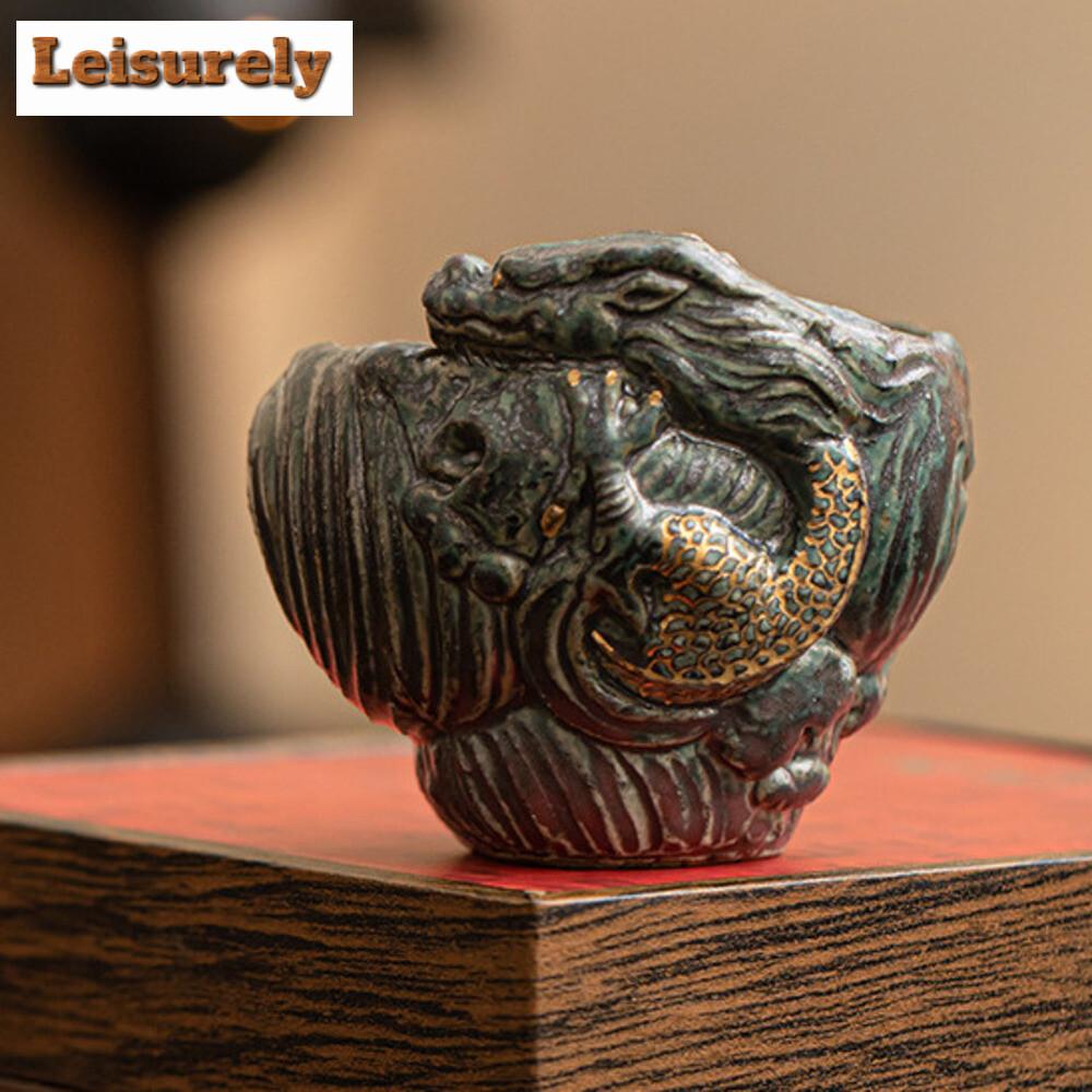 100ml Berühmte Künstler Handgemachte Wolken Drache Teetasse Kreative Dunhuang Meister Tasse Verkostung Persönliche Tasse Chazhan Schale Sammlung Geschenk