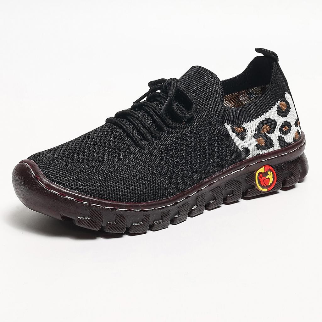 Sneakers Women Breathable Mesh Casual Mom Shoes Women Lightweight Non Slip Knitted Flats Woman Comfortable Running Sports Shoes