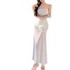 Seaside vacation beach dress pure desire wind hottie sexy word shoulder tube top slim hip skirt backless dress summer