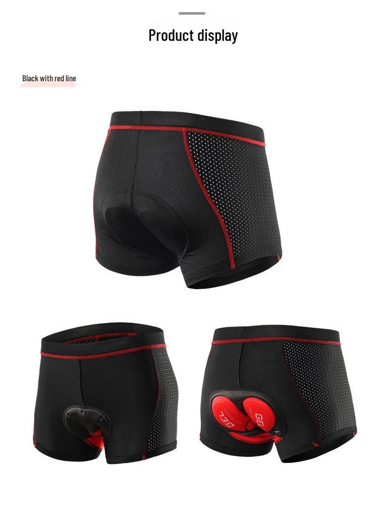 Men's Shock-Absorbing Silicone Cycling Shorts - Plus Size, Four-Season Wear