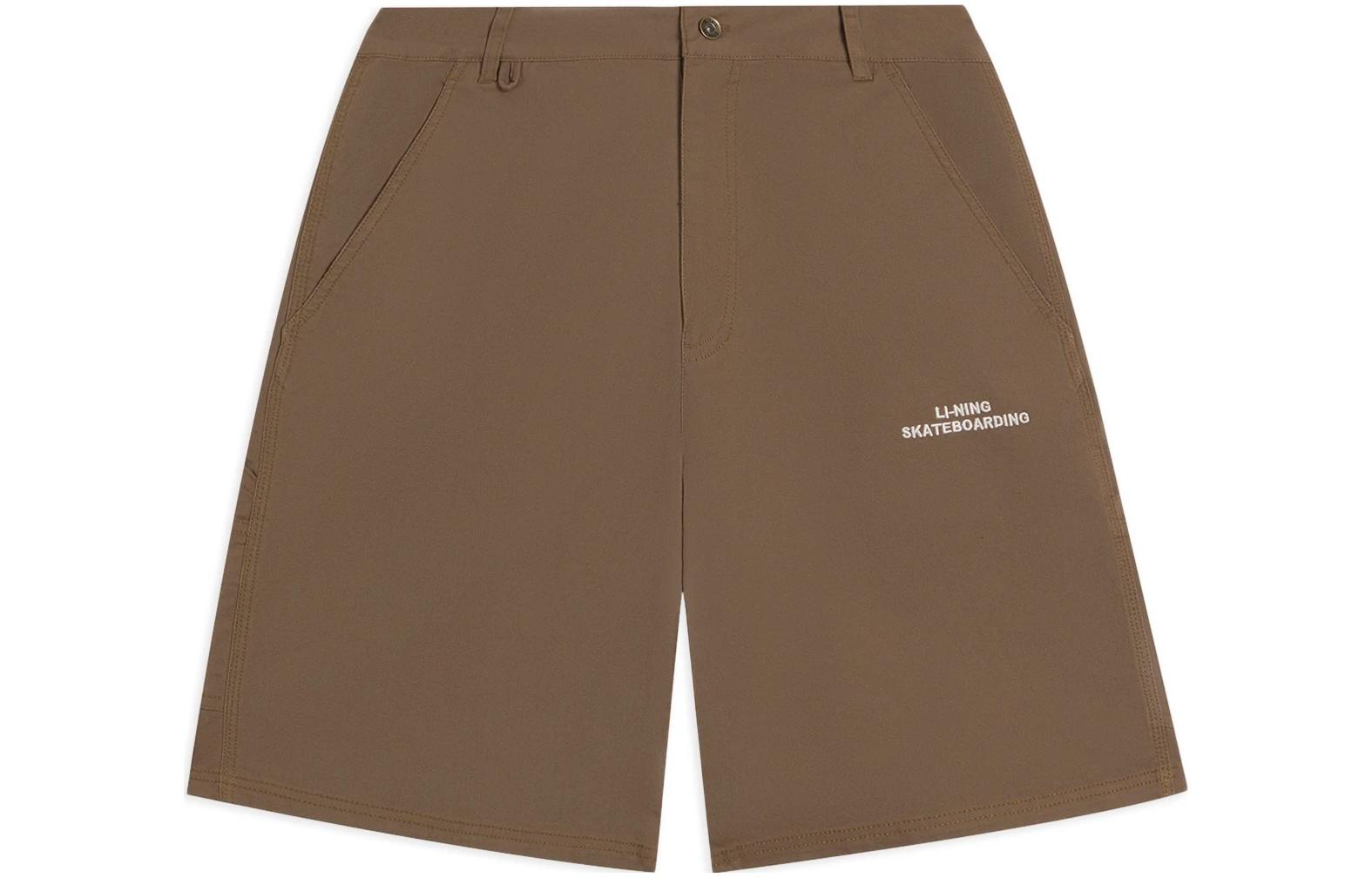 Li Ning Casual Shorts Men s Brown AKSS835-1 L