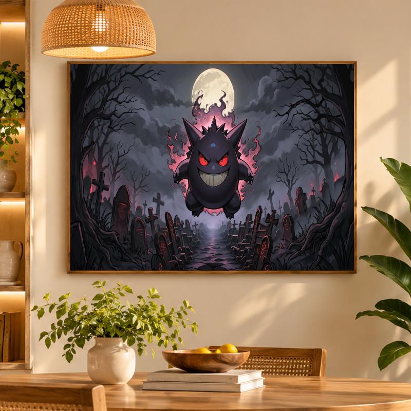 5D Diamond Painting Gengar DIY Full Drill Diamond Art Kit Home Decoration