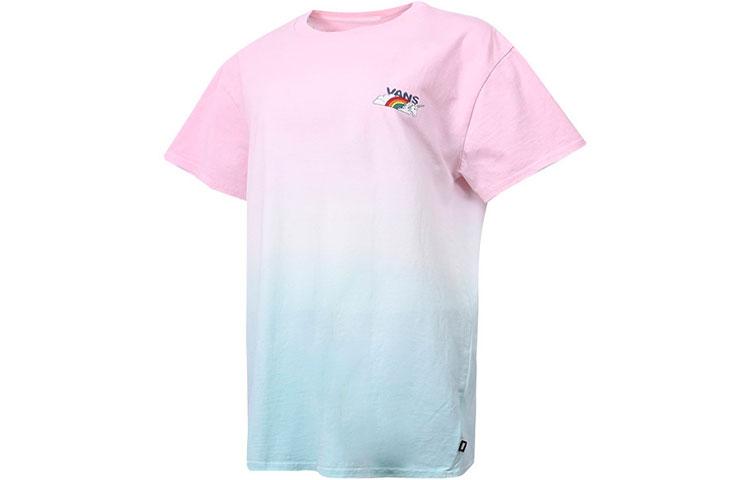 Vans T Shirts Unisex Pink Crew Neck Moderate Straight Fit VN0A54LCUUZ L