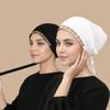 Solid Rhinestone Muslim Woman Hijab Islamic Jersey Turban Women Ninja Underscarf Caps Instant Head Scarf Inner Coverings Hats