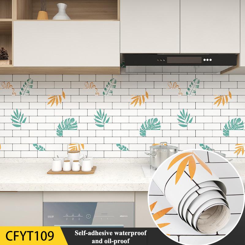 Naklejki Ścienne Kuchenne Odporne na Olej i Wodoodporne PCV Folia Aluminiowa Blat Kuchenki Szafka Samoprzylepna Tapeta do Dekoracji Domu