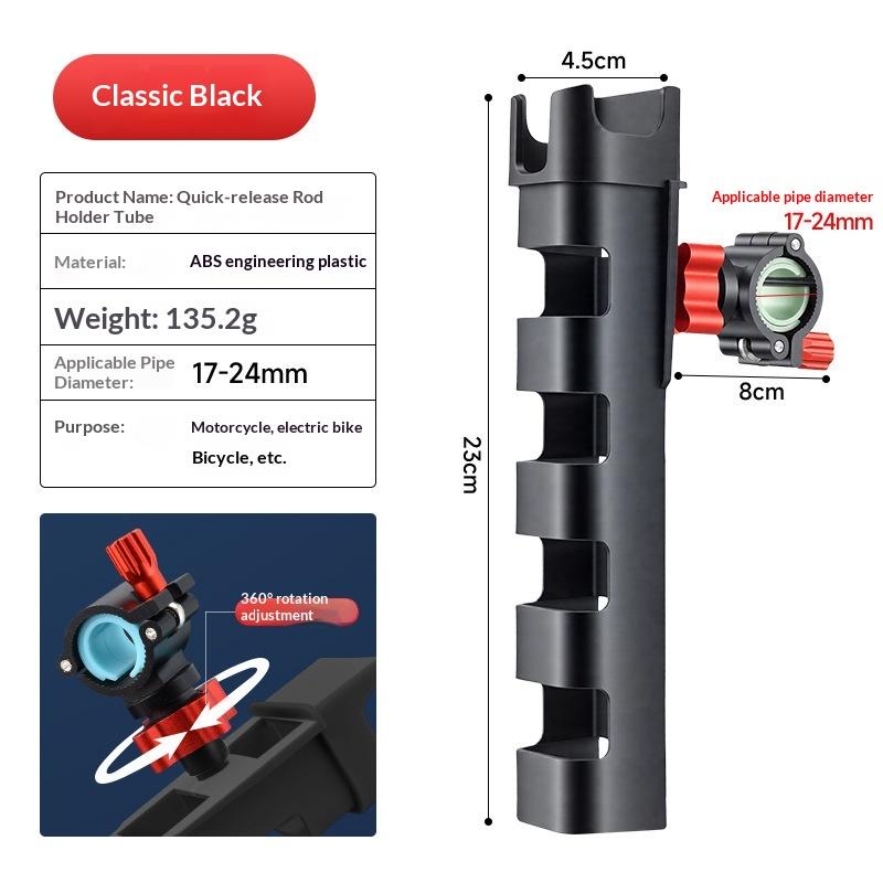 Adjustable 360° Motorcycle Fishing Rod Bracket for Secure and Convenient Rides A4