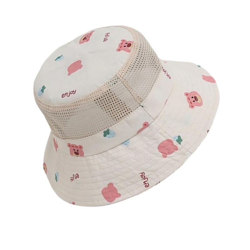 Chapeau Bob Queue de Cheval Élégant Respirant Chapeau de Pêcheur pour Enfants Joli Chapeau de Forme pour Plage Camping