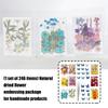 205Pcs Pressed Dried Flower For Resin Natural Dry Flower Leaf with Tweezers Sticker for Art Craft Candle Jewelry Making