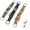 Nylon Webbing Outdoor Molle Clip Quick Release Camping Keychain Holder Durable   Hiking Climbing