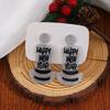 Creative Design New Year'S Party High Hat Acrylic Earrings, Personalized Cartoon Sweet Cute Fashion Earrings Women