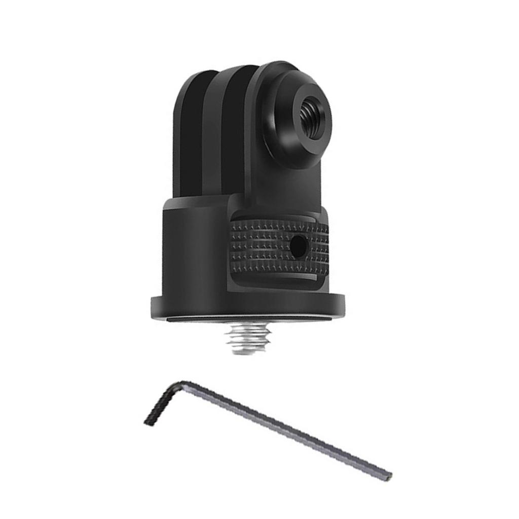 360° drehbarer Aluminium-Adapter für GoPro Insta360 Verstellbare Halterung 1/4" Schraube Stativ-Verbindungsbügel für Action-Kamera-Zubehör