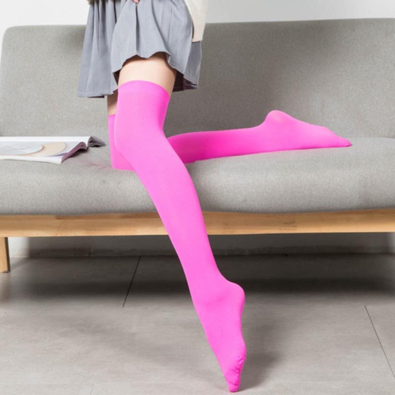Women Black White Knee High Long Socks Stockings JK Japan Style School Girls Thigh High Stockings Lolita Kawaii Cute Soft Socks