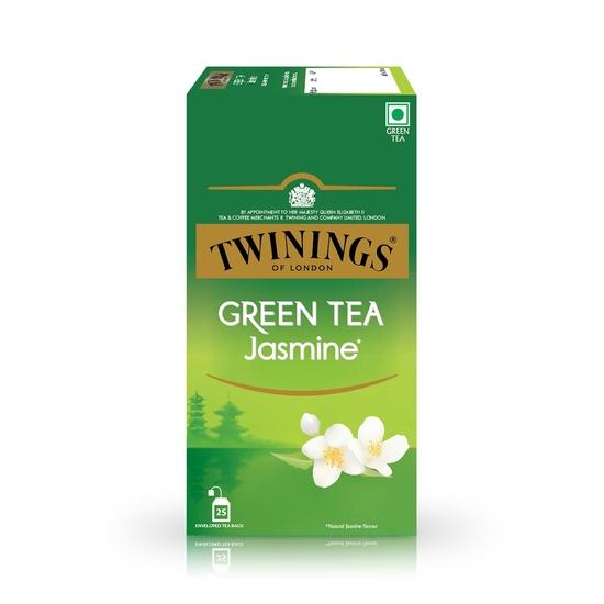 Twinings Green Tea Jasmine, 25 Teabags, Pure Elegance, Smooth & Floral, 50 Gram