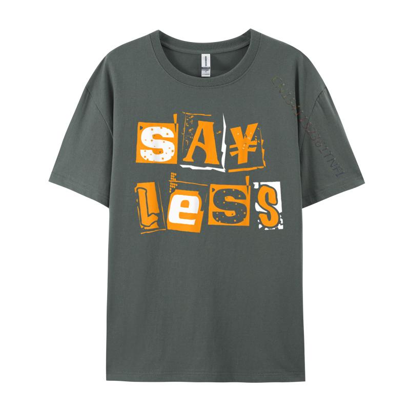 Oranžová Méně Mluvte Oranžová Barva Vtipné Prémiová Bavlna Camisa Top Tričko Harajuku Tričko Pro Muže Dominující