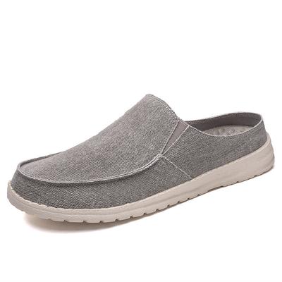 Men's Canvas Slippers Breathable Slip-on Casual Shoes Comfortable Indoor Outdoor Lightweight Footwear