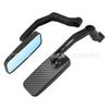HD Motorcycle Square Rearview Mirror Electric Vehicle Modified Aluminum Alloy Reflector Small Bull Ghost Fire Reversing Mirror