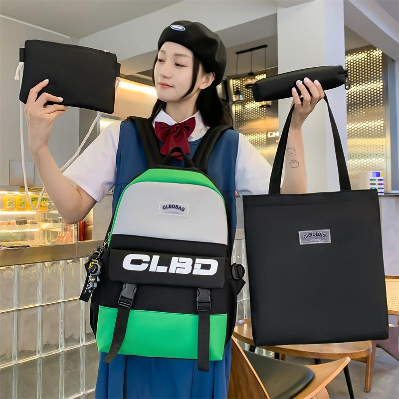School bag fashion junior high school campus backpack high value student backpack school bag female