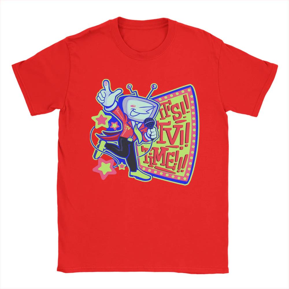 Summer Men T Shirt Deltarune 3 Tenna It Is TV Time Women T Shirts Hip Hop Beach Tees Streetwear Loose Cotton Tops Gift Idea