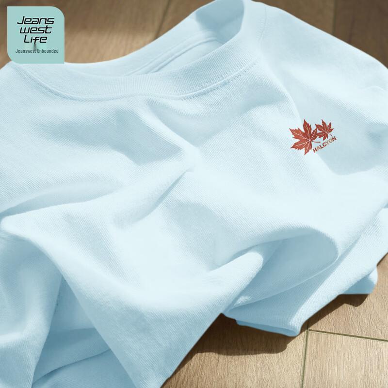 JEANSWEST LIFE Men s American Retro Cotton Loose T-Shirt M